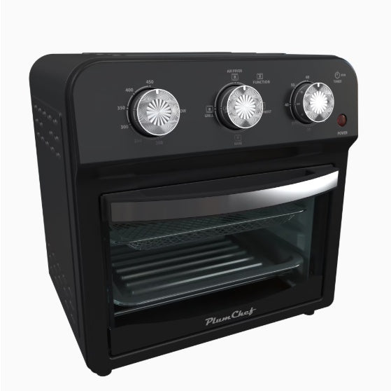 12.5 Qt Air Fryer With Advanced Multi Function Cooking Grill, Air Fry, Defrost, Bake, Presets For French Fries, Pizza, Chicken, Fish, And Toast, Dual Knob Control