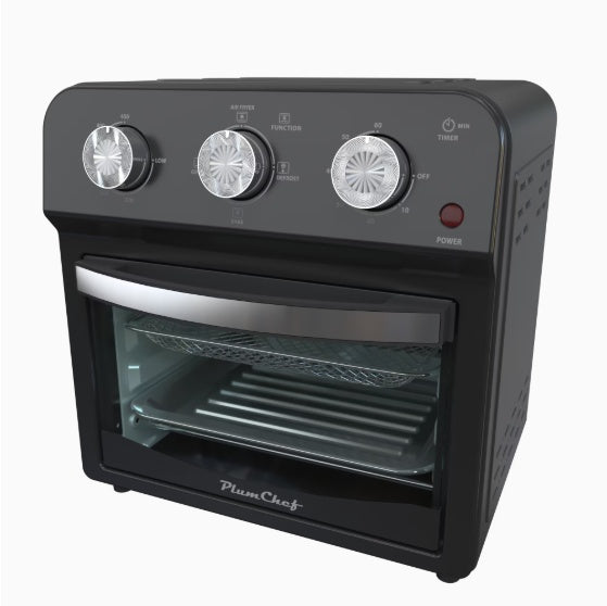12.5 Qt Air Fryer With Advanced Multi Function Cooking Grill, Air Fry, Defrost, Bake, Presets For French Fries, Pizza, Chicken, Fish, And Toast, Dual Knob Control