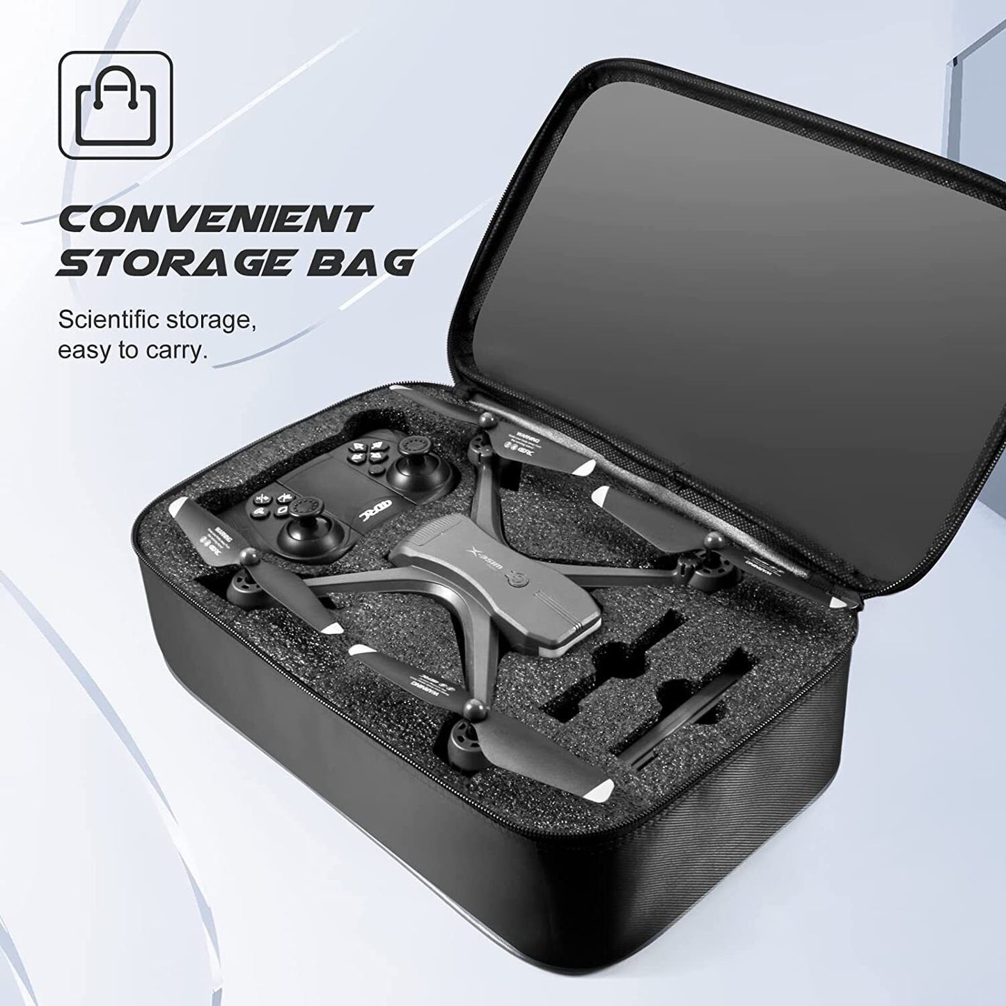 Drone professionnel V14 6K HD double caméra Wifi FPV quadricoptère RC portable