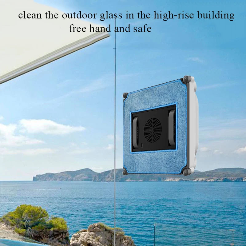 Robotic Window Cleaner Automatic Spray Remote Control Window Washing From Two Sides Smart Home High Suction Vacuum