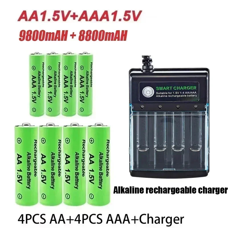 Original Rechargeable Battery 1.5V AA9800mAh+AAA8800mAh