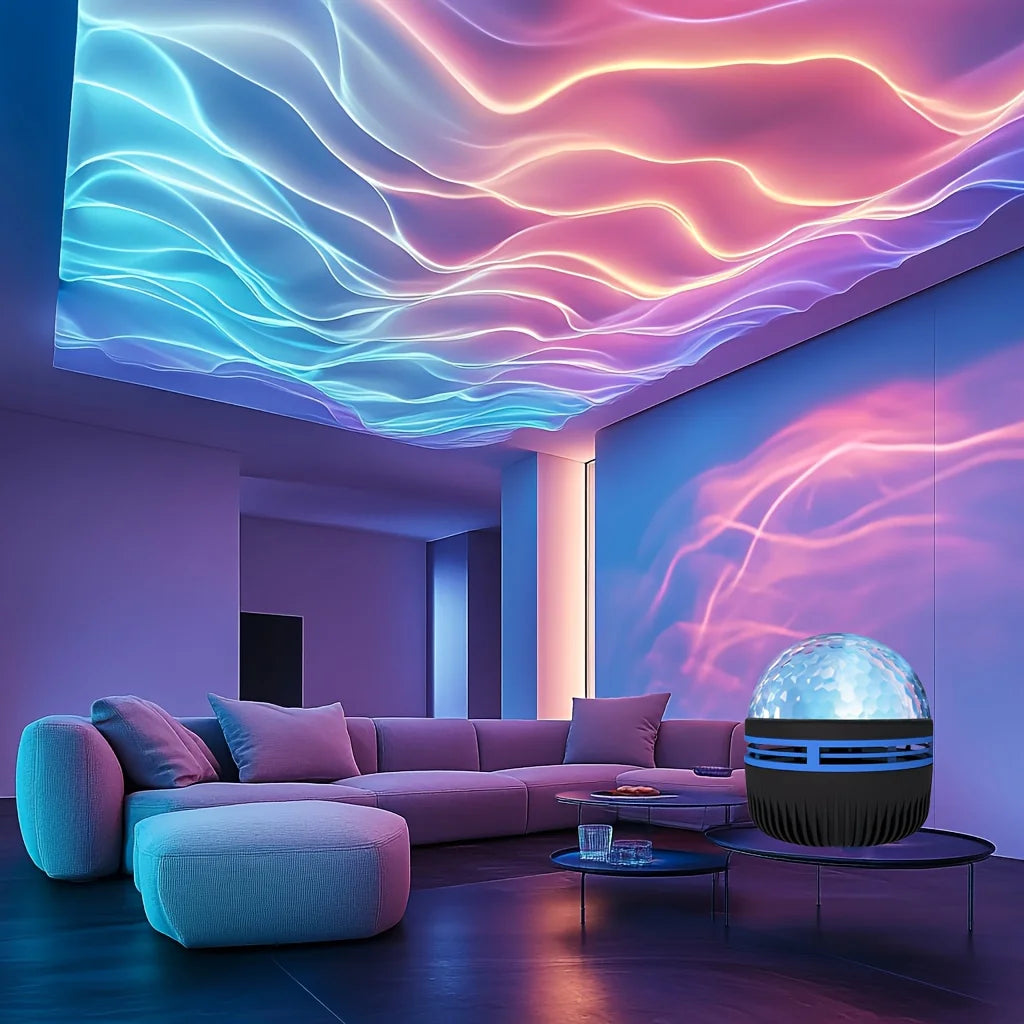Projector LED NightLights USB Plug-in Remote Control RGB Galaxy Light 7 Modes for Party Room Bedroom Bar Decor