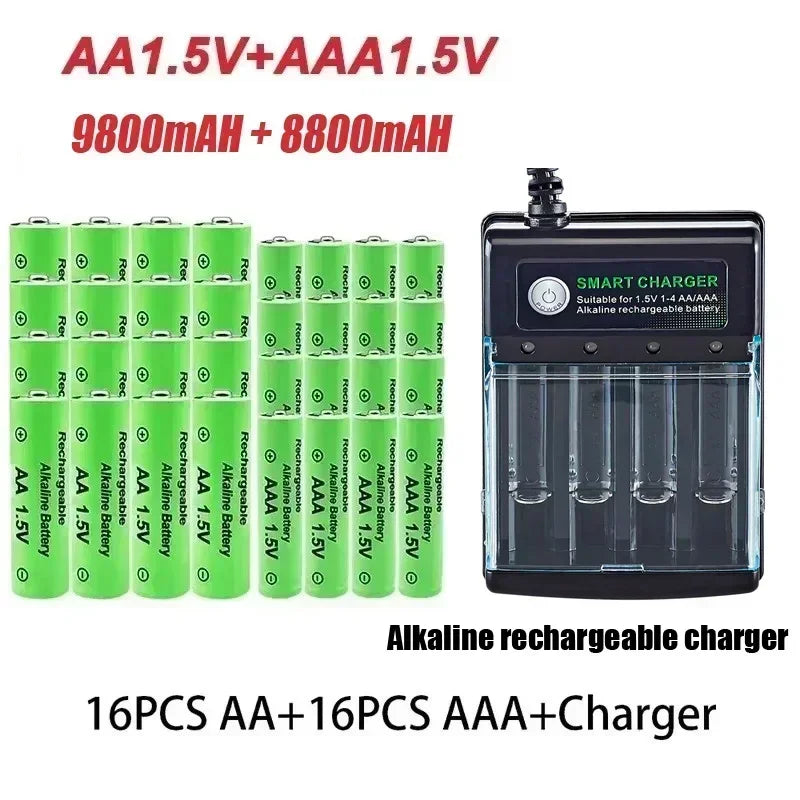Original Rechargeable Battery 1.5V AA9800mAh+AAA8800mAh
