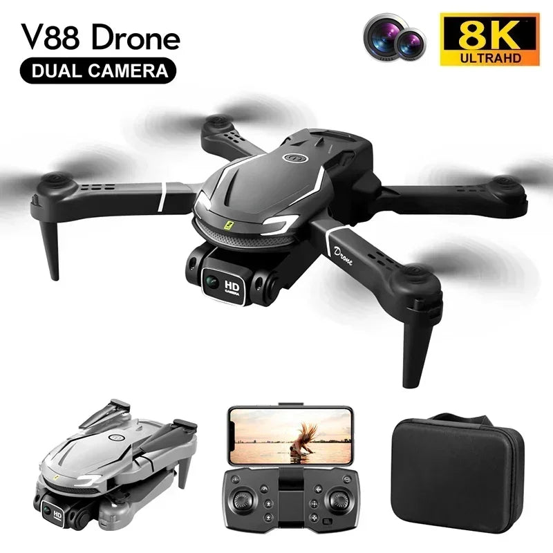V88 Drone 8K 5G GPS Professional HD Aerial Photography Remote Control Aircraft HD Dual Camera Quadcopter