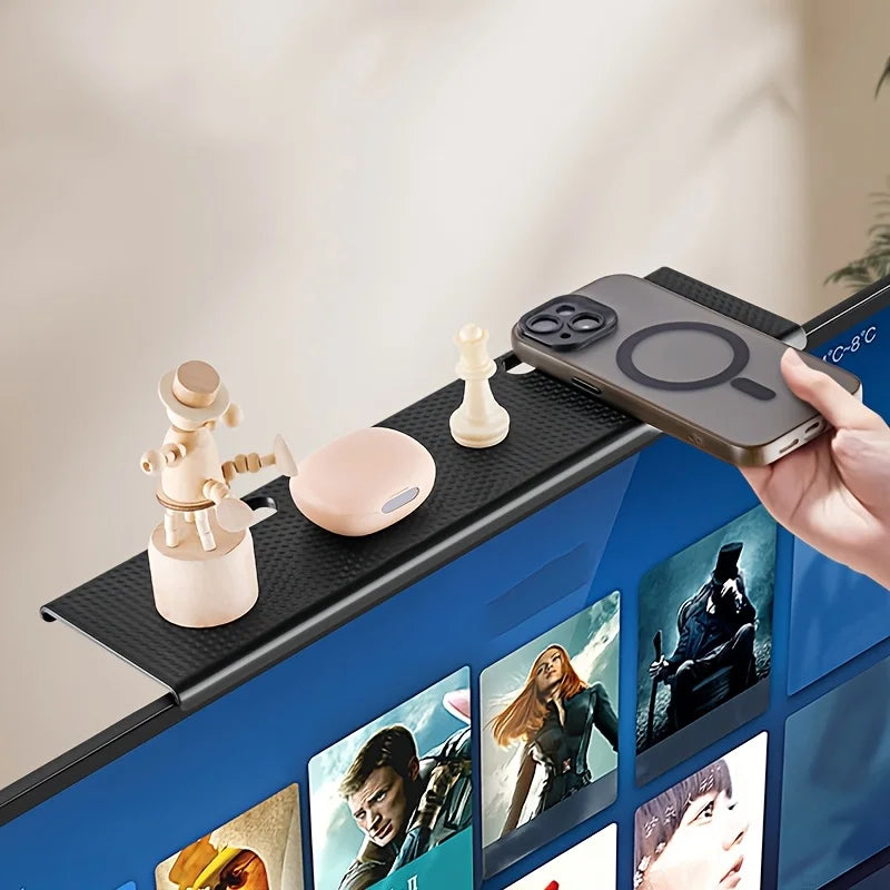 Adjustable TV Screen Top Shelf TV Media Box, Router Shelf Rack Home Organizer