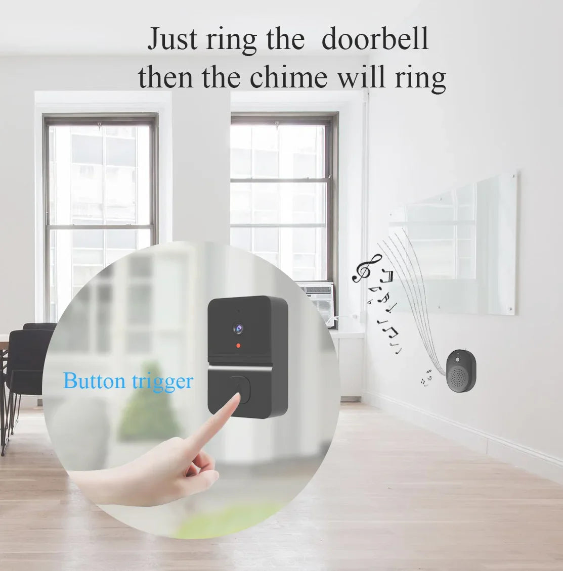 WiFi Outdoor HD Camera Security Door Bell Night Vision Video Intercom Voice Change For Home Monitor Door Phone