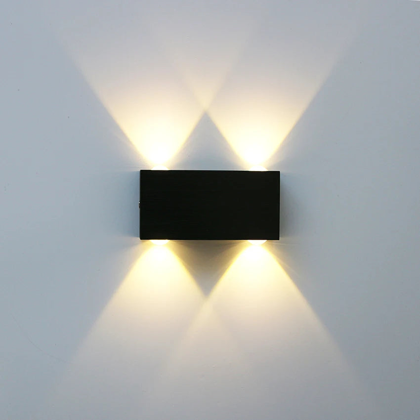 Simple and Creative Wall Lights LED Aluminum Up and down Wall Lamps Home TV Wall Bedroom Bedside Living Room Wall Light Fixture