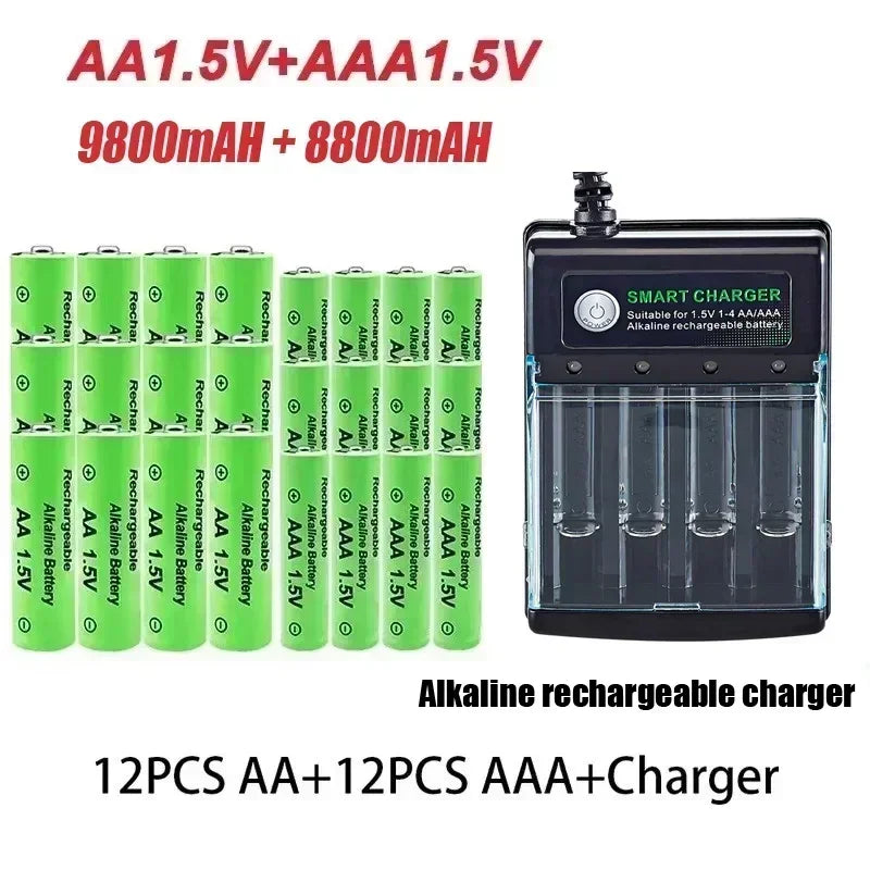 Original Rechargeable Battery 1.5V AA9800mAh+AAA8800mAh