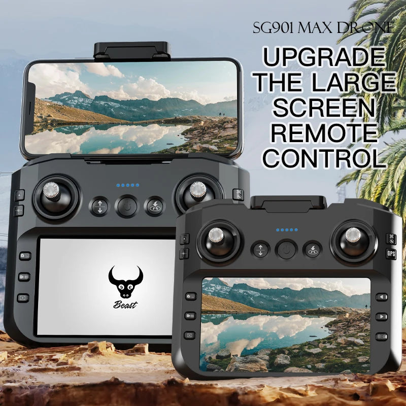 SG901 Drone MAX GPS Professional 8K HD Aerial Avoiding Obstacle with Large Screen Remote Control Folding Brushless Drone