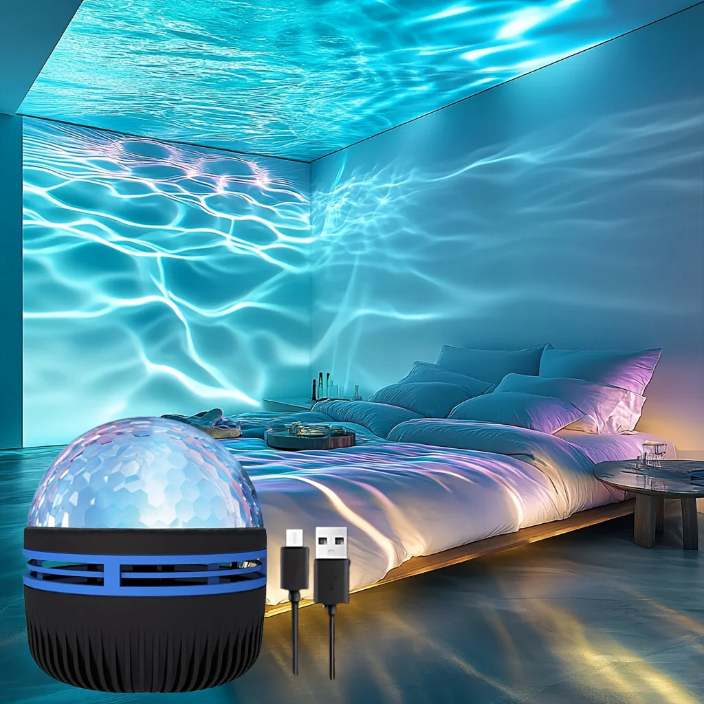 Projector LED NightLights USB Plug-in Remote Control RGB Galaxy Light 7 Modes for Party Room Bedroom Bar Decor