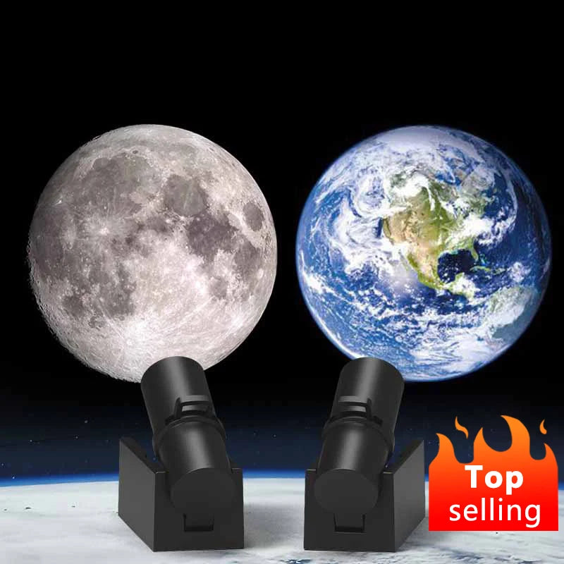 Earth Moon Projection Lamp Star Projector Planet Projector Background Atmosphere Led Night Light