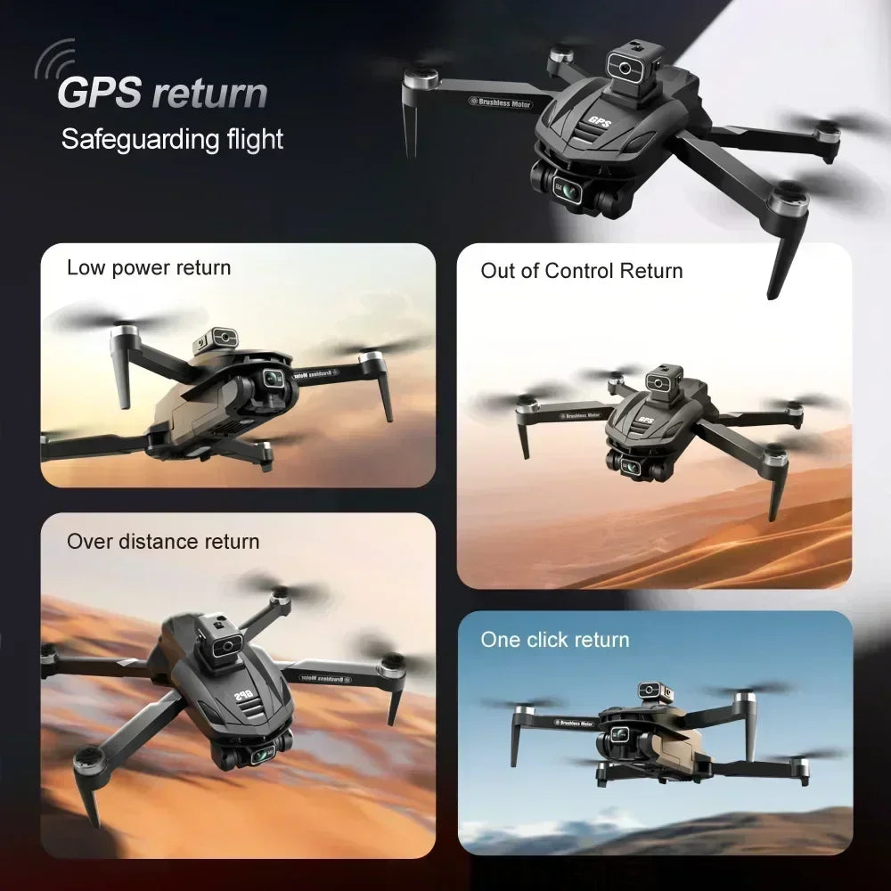 V168 Drone 8K GPS Professional HD Aerial Photography Dual-Camera Omnidirectional Obstacle Avoidance Drone Original