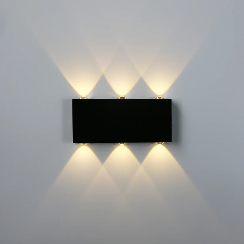 Simple and Creative Wall Lights LED Aluminum Up and down Wall Lamps Home TV Wall Bedroom Bedside Living Room Wall Light Fixture