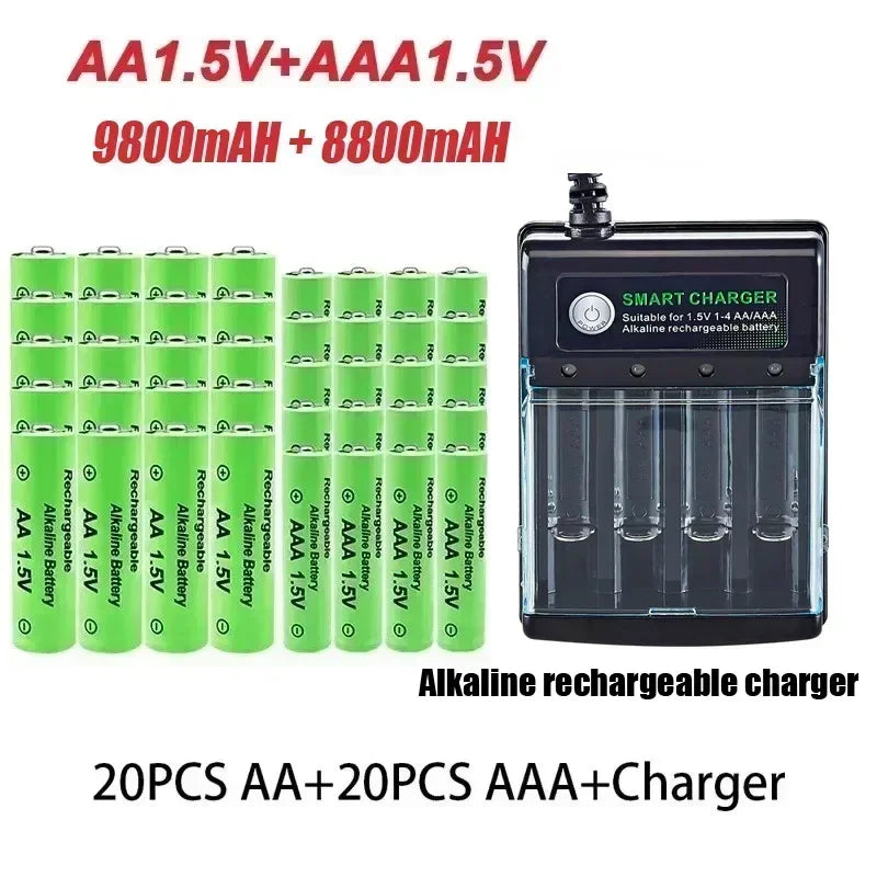 Original Rechargeable Battery 1.5V AA9800mAh+AAA8800mAh