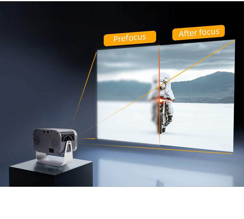 Projecteur portable HD domestique avec support