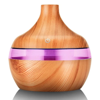 Wood Ultrasonic Air Humidifier Aroma Diffuser