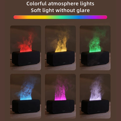 Aroma Diffuser Simulation Colorful Flame Air Humidifier