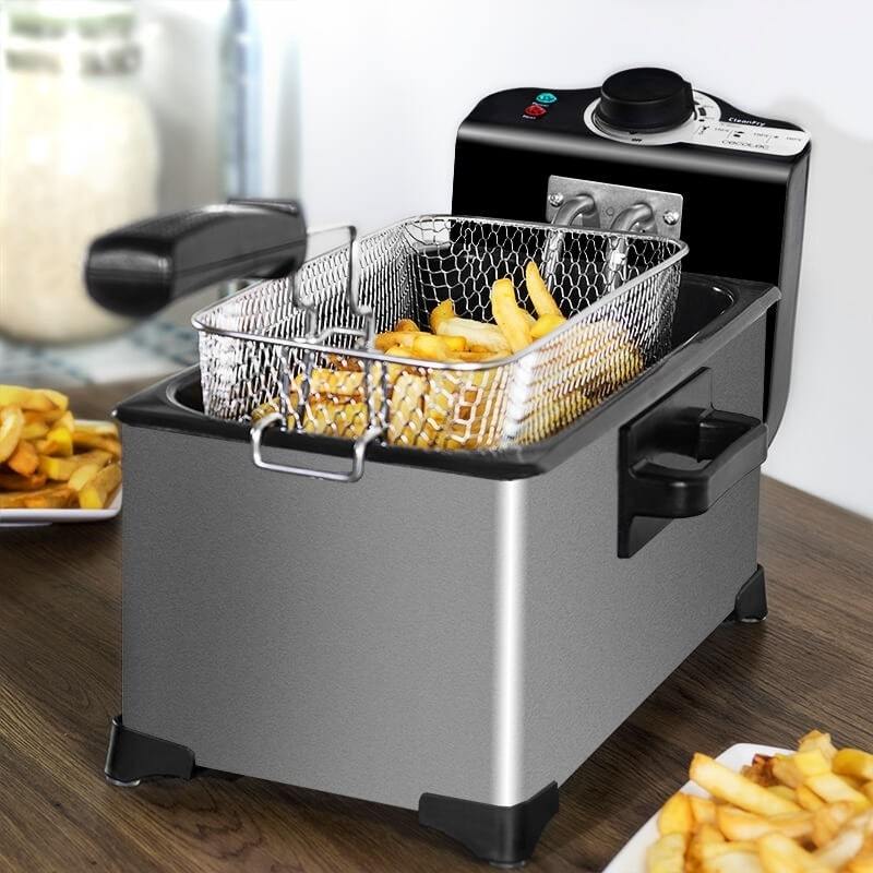 "3L Household French Fries Electromechanical Fryer – Quick & Crispy Cooking"