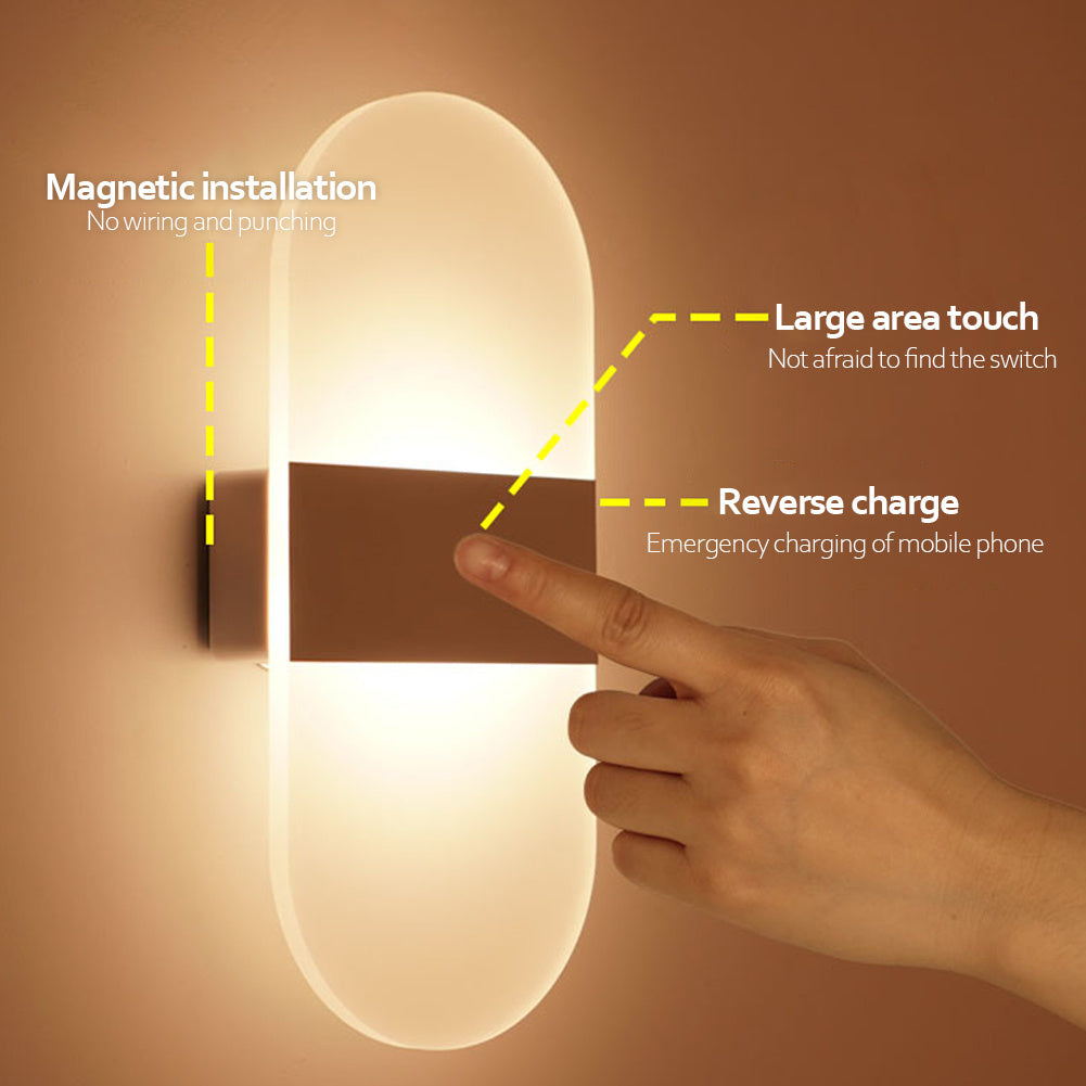 "Indoor Sensing USB Charging Wall Lamp – Smart & Convenient Lighting"