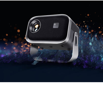 Projecteur portable HD domestique avec support